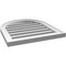 Ekena Millwork Round Top Surface Mount PVC Gable Vent: Functional, w/ 2"W x 1-1/2"P Brickmould Frame, 20"W x 22"H GVPRT20X2202SF - alternate 4